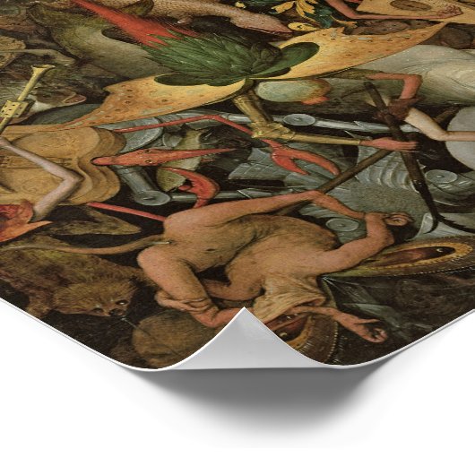 Der Fall der Engel der Rebellen, 1562 Poster (Ecke)