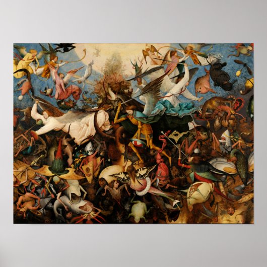 Der Fall der Engel der Rebellen durch Pieter Brueg Poster (Vorne)