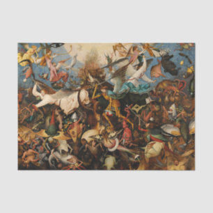 Der Fall der Engel der Rebellen durch Pieter Brueg Seidenpapier