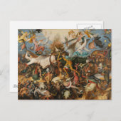 Der Fall der Engel der Rebellen - Pieter Bruegel 1 Postkarte (Vorne/Hinten)