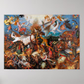Der Fall der Engel der Rebellen, Pieter Bruegel Poster (Vorne)