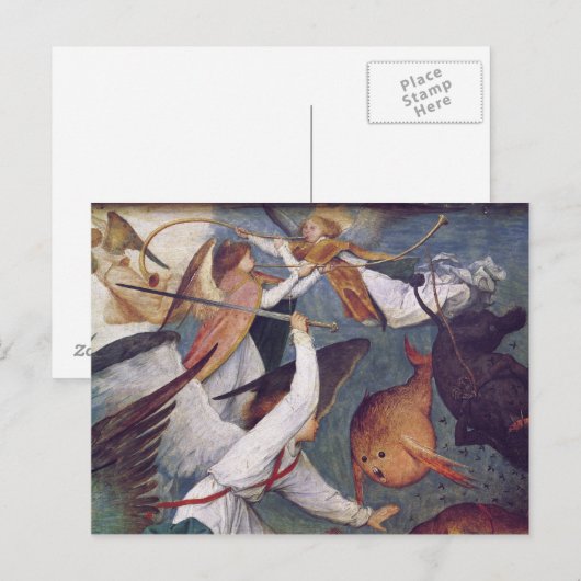 Der Fall der Engel der Rebellen Postkarte (Vorne/Hinten)