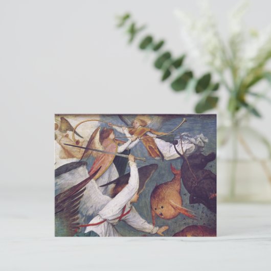 Der Fall der Engel der Rebellen Postkarte (Stehend Vorderseite)