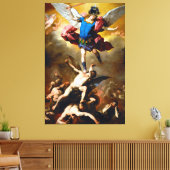 Der Fall der Engel der Rebellen von Luca Giordano Leinwanddruck (Insitu (Wohnzimmer))