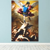 Der Fall der Engel der Rebellen von Luca Giordano Leinwanddruck (Insitu (Holzboden))