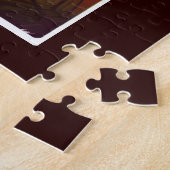 Der Fall der Fantasiewelt Alien landet auf Orangen Puzzle (Seite)