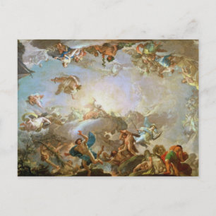 Der Fall der Giganten, die Olympus anfing, 1764 (o Postkarte