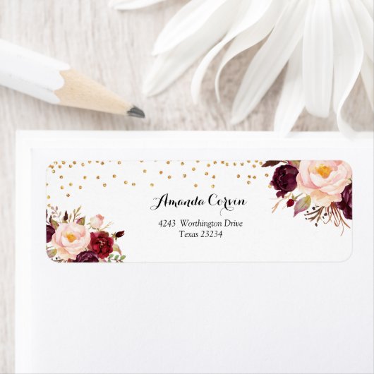 Der Fall der Liebe in Gold und Rot-Marsala (Insitu)