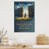 Der Fall der Mauern gelassen Poster (Küche)