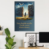 Der Fall der Mauern gelassen Poster (Heimbüro)