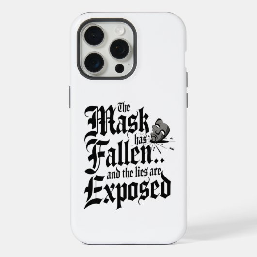 Der Fall der Menschheitsmaske iPhone Hülle (Rückseite)