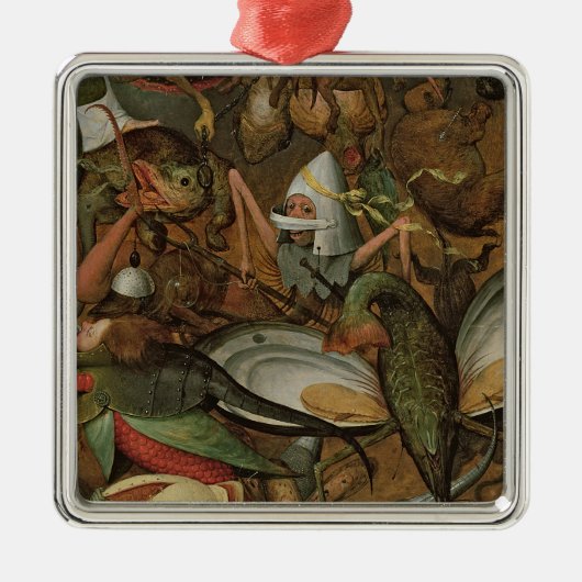 Der Fall der Rebellenengel, 1562 Silbernes Ornament (Vorne)