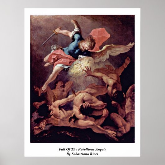 Der Fall der Rebellionen von Sebastiano Ricci Poster (Vorne)