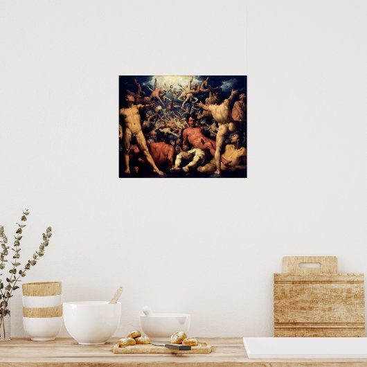 Der Fall der Titanen Poster (Küche)