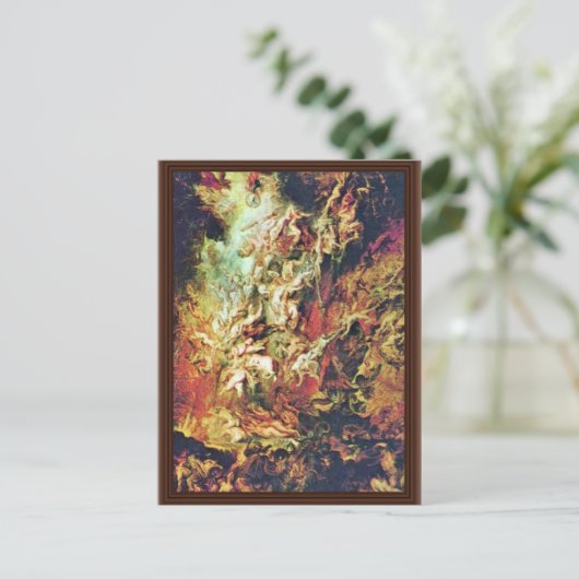 Der Fall der Verdammten durch Rubens Peter Paul Postkarte (Stehend Vorderseite)