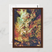 Der Fall der Verdammten durch Rubens Peter Paul Postkarte (Vorne/Hinten)