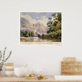 Der Fall der Yo-Semite. 600 Meter. Poster (Küche)