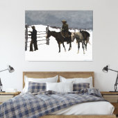 Der Fall des Cowboy 1895 Frederic Remington Leinwanddruck (Insitu (Schlafzimmer))