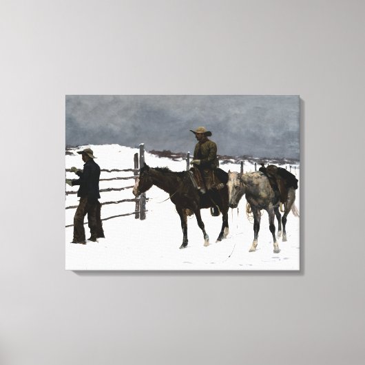 Der Fall des Cowboy 1895 Frederic Remington Leinwanddruck (Vorderseite)