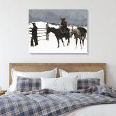 Der Fall des Cowboy 1895 Frederic Remington Leinwanddruck (Insitu (Schlafzimmer))
