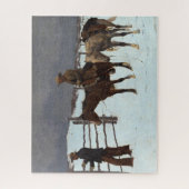 Der Fall des Cowboy durch Frederic Remington Puzzle (Vertikal)