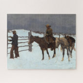 Der Fall des Cowboy durch Frederic Remington Puzzle (Horizontal)