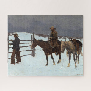 Der Fall des Cowboy durch Frederic Remington Puzzle