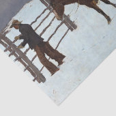 Der Fall des Cowboy durch Frederic Remington Seidenpapier (Ausschnitt)