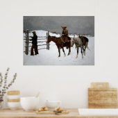 Der Fall des Cowboy Poster (Küche)