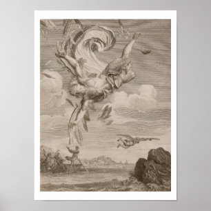 Der Fall des Ikarus, 1731 (Radierung) Poster