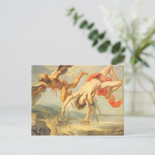 Der Fall des Ikarus durch Jakob Peter Gowy Postkarte (Stehend Vorderseite)