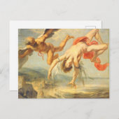 Der Fall des Ikarus durch Jakob Peter Gowy Postkarte (Vorne/Hinten)