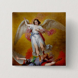 Der Fall des Luzifer von Antonio Maria Esquivel Button