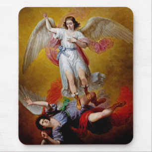 Der Fall des Luzifer von Antonio Maria Esquivel Mousepad
