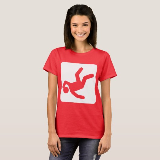 Der Fall des Mannes - Weiß T-Shirt (Vorne ganz)