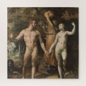 Der Fall des Menschen 1592 Adam und Eve Van Harlee Puzzle (Vertikal)