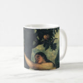 Der Fall des Menschen; Adam und Eva von Tizian Kaffeetasse (VorderseiteRechts)