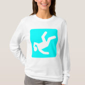 Der Fall des Menschen - Cyan T-Shirt (Vorderseite)