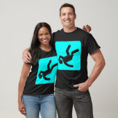 Der Fall des Menschen - Cyan T-Shirt (Unisex)