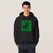 Der Fall des Menschen - grün Hoodie (Vorne ganz)