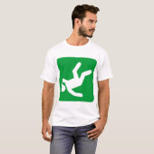 Der Fall des Menschen - grün T-Shirt (Vorne ganz)