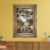 Der Fall des Menschen Leinwanddruck (Insitu (Wohnzimmer))