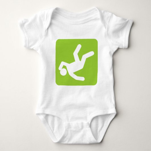 Der Fall des Menschen - Mars Green Baby Strampler (Vorderseite)
