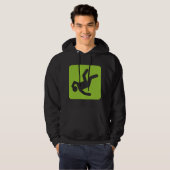 Der Fall des Menschen - Mars Green Hoodie (Vorne ganz)