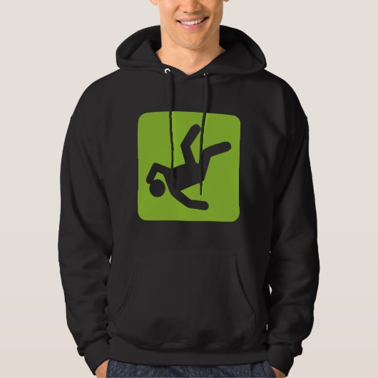 Der Fall des Menschen - Mars Green Hoodie (Vorderseite)