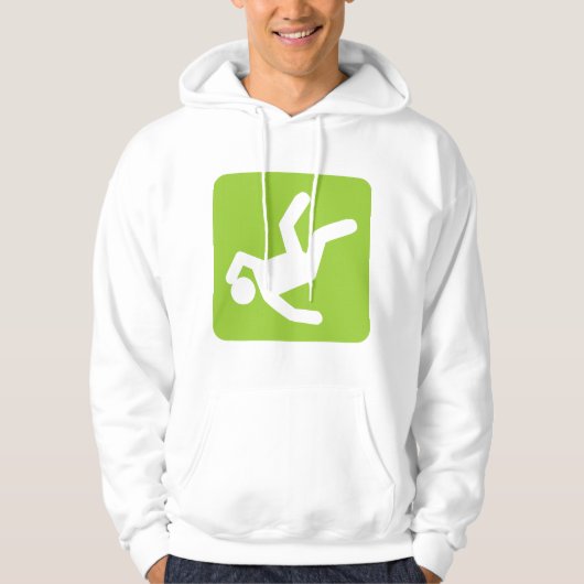 Der Fall des Menschen - Mars Green Hoodie (Vorderseite)