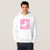 Der Fall des Menschen - Rosa Hoodie (Vorne ganz)