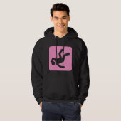 Der Fall des Menschen - Rosa Hoodie (Vorne ganz)