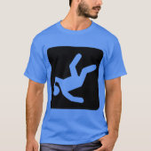 Der Fall des Menschen - schwarz T-Shirt (Vorderseite)