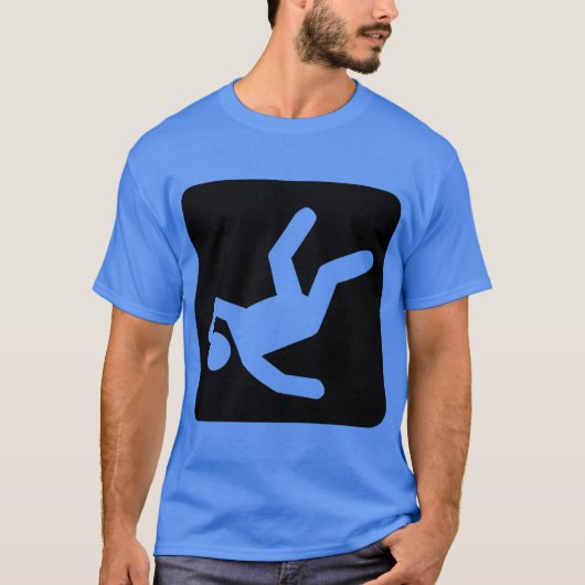 Der Fall des Menschen - schwarz T-Shirt (Vorderseite)